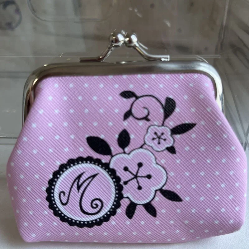New Cartoon Lady Anime Girl Character Cosplay Pink Bag Wallet Coin Purse Kawaii PU Printing Portable Bag Accessory Ornament Prop