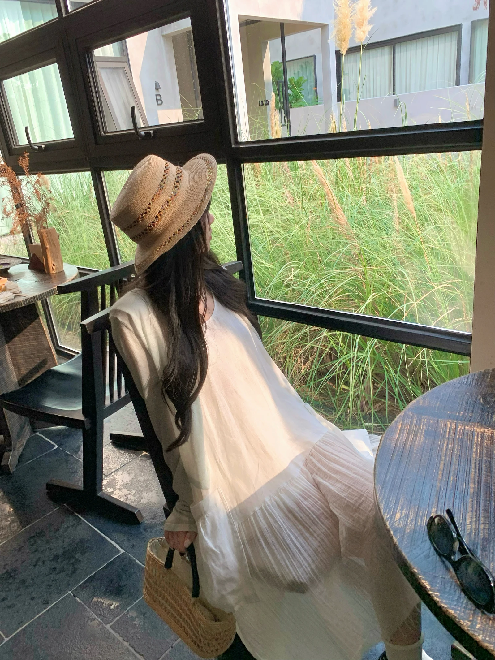 

Loose Fit Linen Vest Dress Skin Friendly Breathable Long Sleeveless Casual High Waist Spring Summer Fashion Ladies' Dress