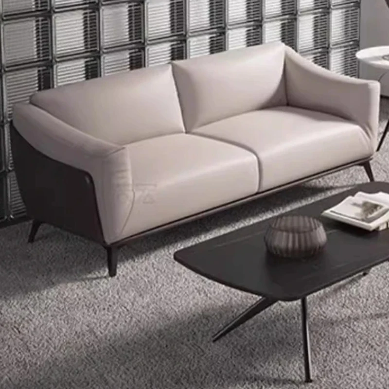 

Relaxing Lounge Vintage Living Room Sofa Leather Bedroom Ergonomic Living Room Sofa Modern Adults Canape Salon Home Decorations