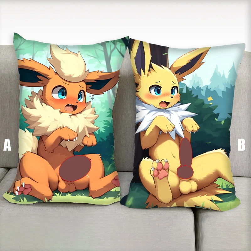 Anime Pillow Jirikdos Furry Dakimakura Nsfw Half body Cartoon Pillow Core Double Side Print