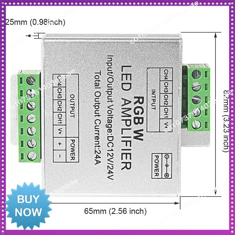 Hot Ltem RGB/RGBW 5050 LED Strip Versterker Controller Werken Met 4Pin/5Pin DC12V/DC24V 5050SMD LED Strip