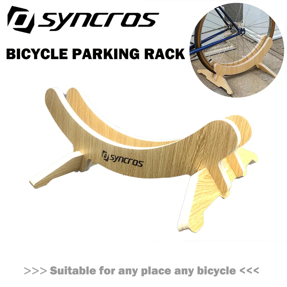 SYNCROS OEM Burlywood Bicycle Rack Indoor Bike Storage Parking Stand For 700C/26/27.5/29 Bike Wheel Holder bicycle Accessories