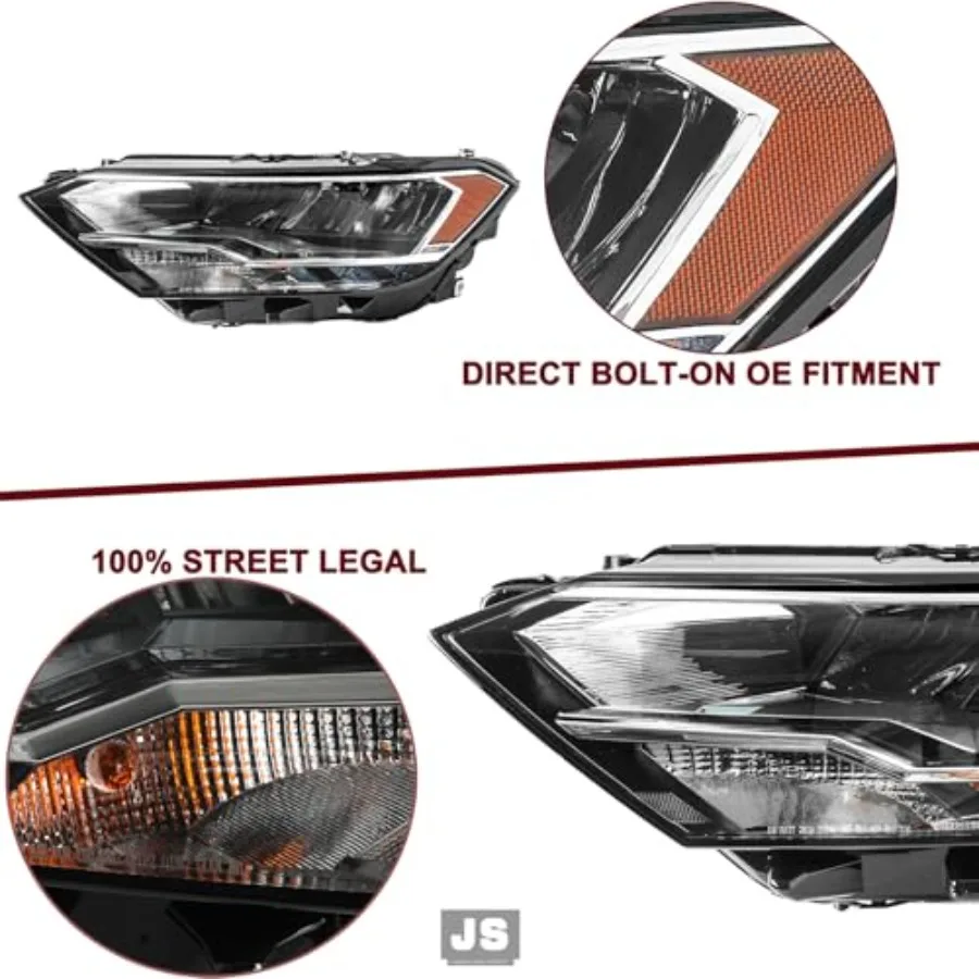 مجموعة مصابيح أمامية LED للجري النهاري العالمي لـ 20192023 Volkswagen Jetta الجانب الأيسر للسائق متوافق مع NonProjec