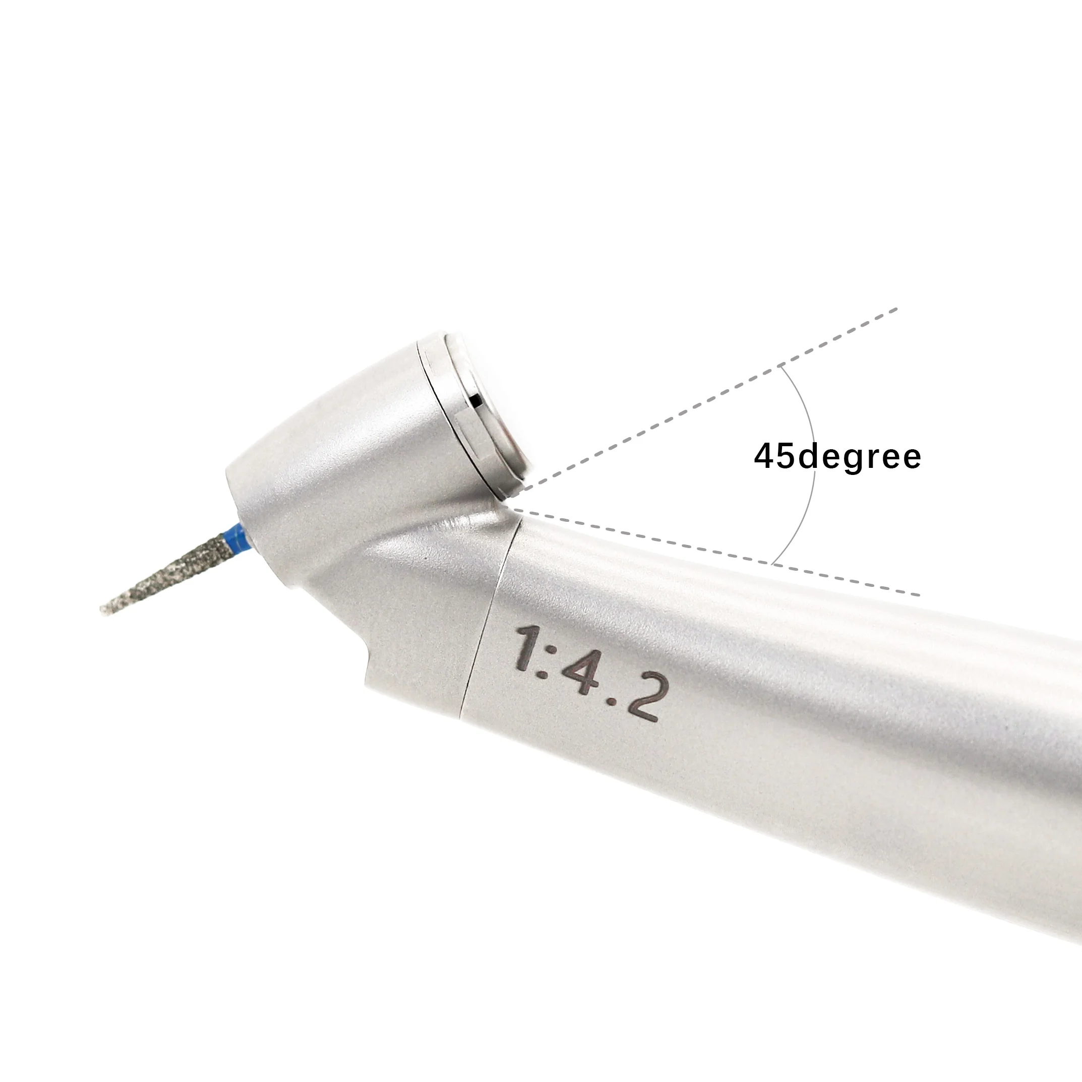 Produkcja 1:4.2 45-stopniowa dioda LED z turbiną powietrzną zwiększającą anioł dla dentystycznych chirurgicznych rękojeści dentystycznej