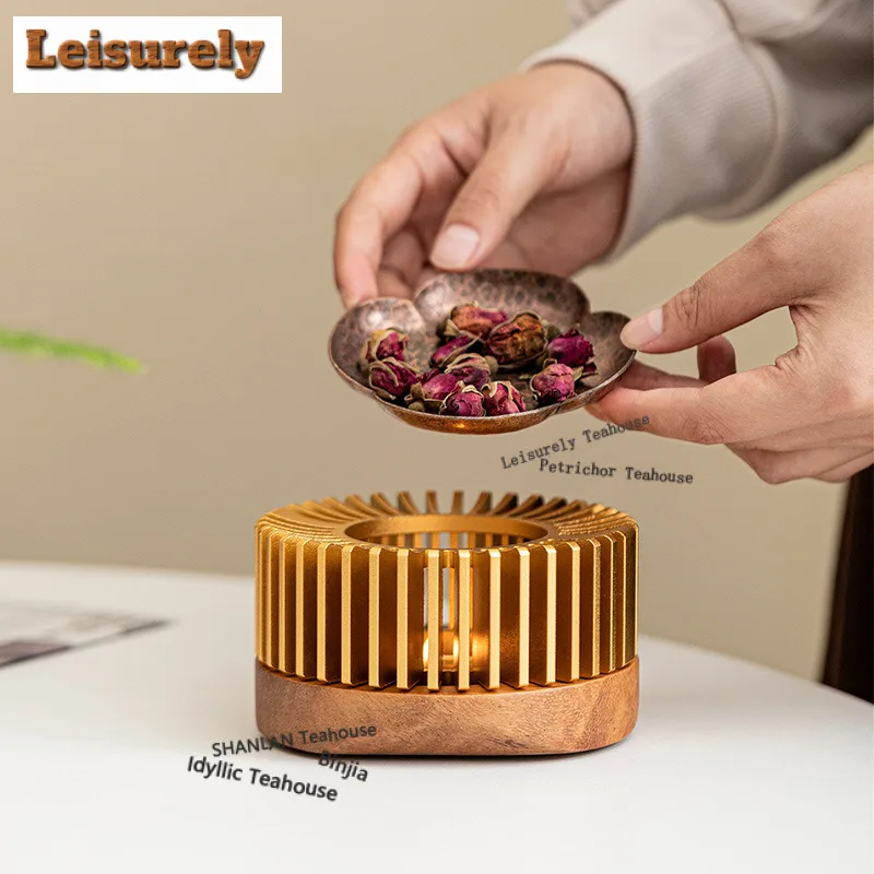 

Alloy Aluminum Organ Tea Warmer Holder Alcohol Burner Stove Kettle Stand Boiling Water Carbon Furnace Tea Services Supplies Gift