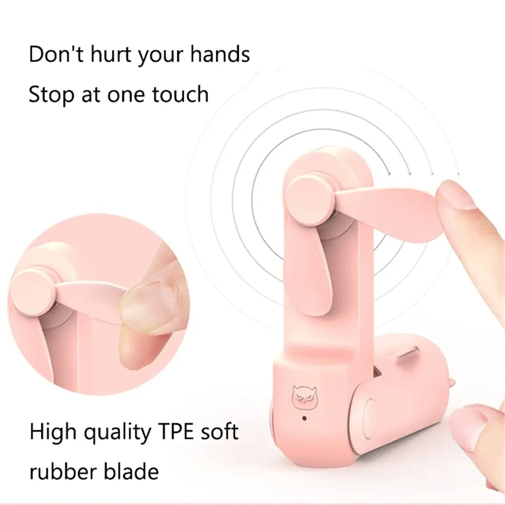 Ventilatore personale USB nuovo Mini ventilatore portatile pieghevole multifunzionale ricaricabile palmare studente