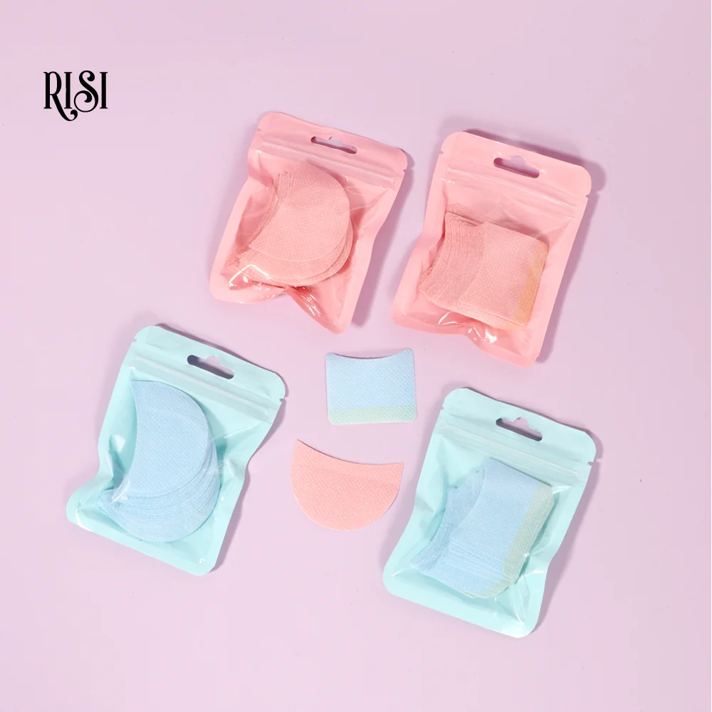 RISI 50 個使い捨てまつげパッチパッドまつげリムーバーパッチパッドを除去するためのまつげエクステンションメイクアップツール