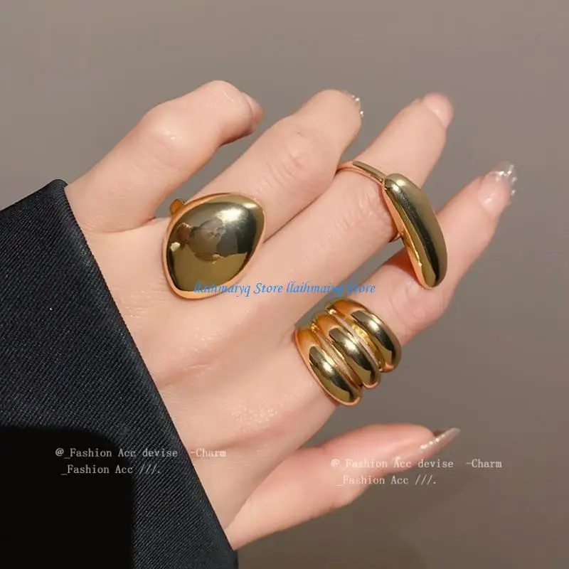 573B 3 صغار حلقات أنيقة خواتم قابلة للتعديل خواتم الزفاف