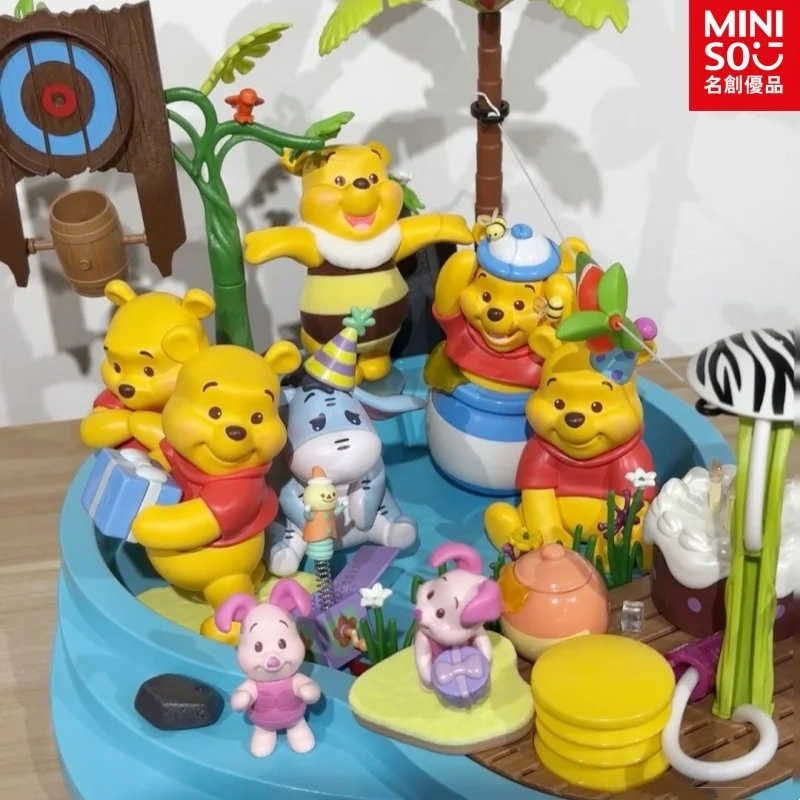 

Оригинальная фигурка Miniso Disney, Винни-Пух, лучшие друзья, Женская Серия, фигурка тигра, Eeyore, фигурка поросенка, игрушки, милый подарок