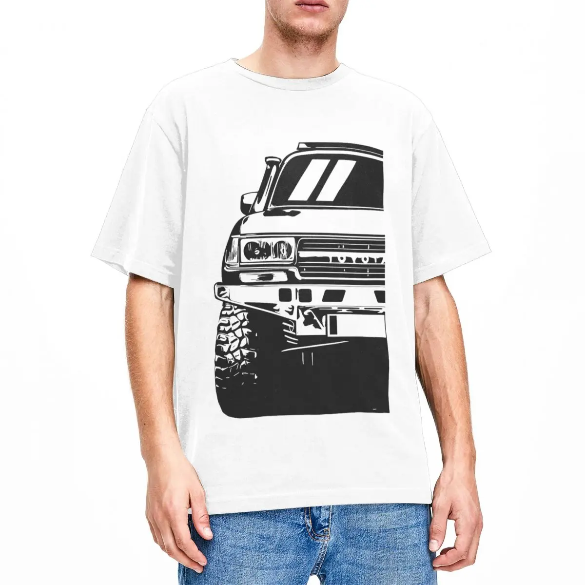 Land Cruiser 80 Series Men Women T Shirts FJ80 Off-road Car Merch Humor Tees T-Shirt Cotton Gift Idea Clothes