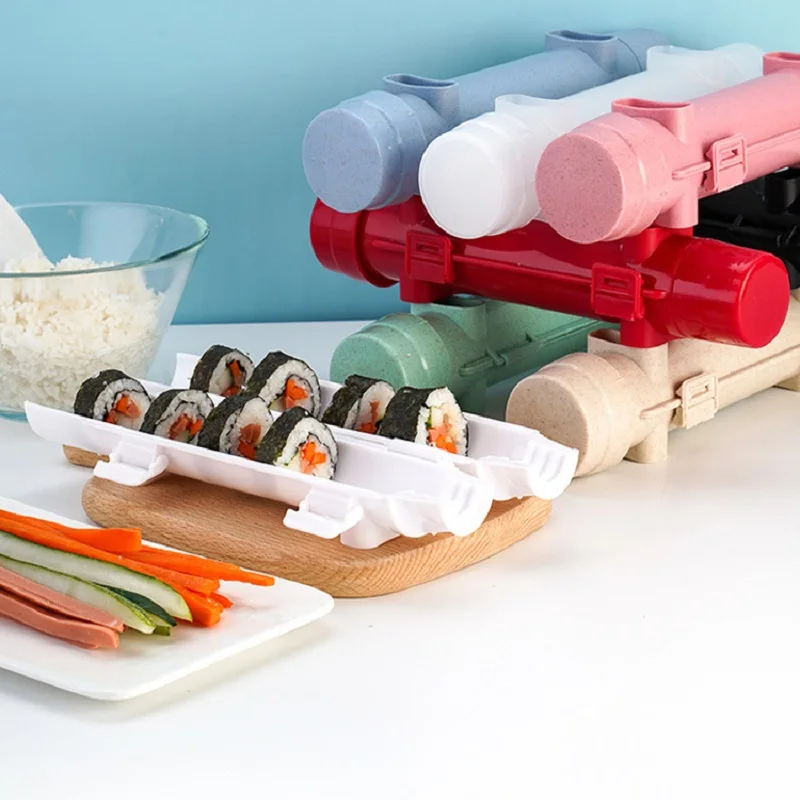 1PC Push Sushi Model Sushi Making Machine Quick Sushi Bazooka Japanese Rolled Rice Mold Vegetable Meat Rolling Diy Kitchen Tools