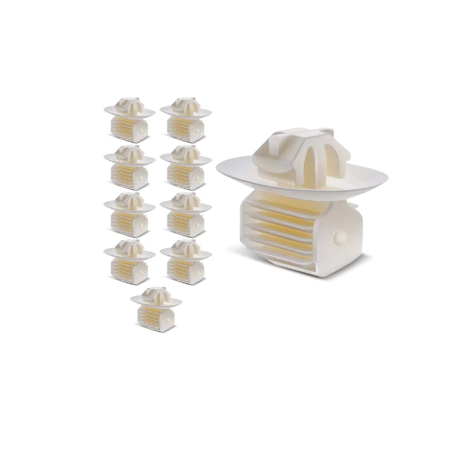 

10x Nylon windshield pillar decorative fixing clip suitable for Volkswagen Golf Jetta Tiguan