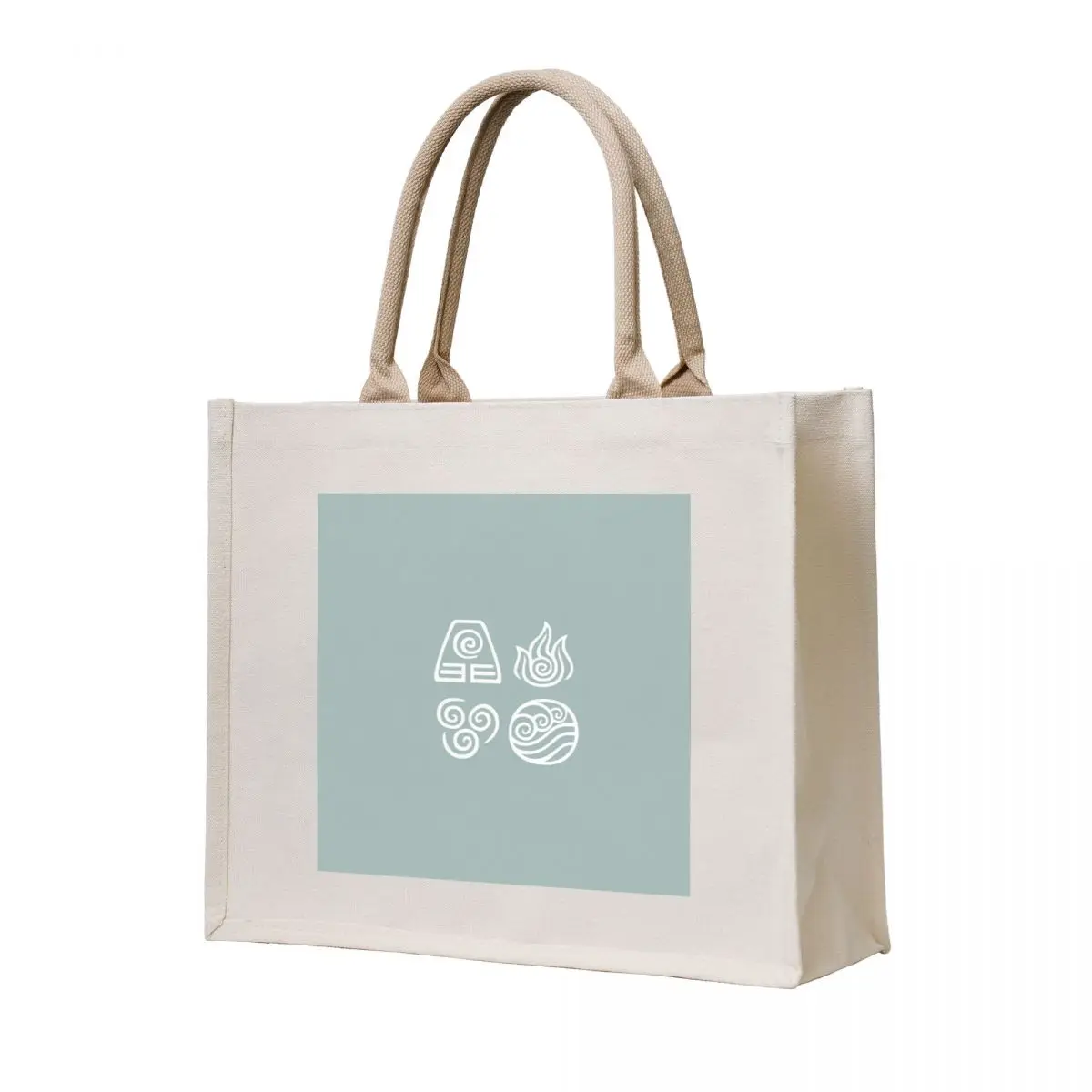 

Bending All Four Elements - Blue Tote Bag tote bag women custom tote bag Women's beach bags