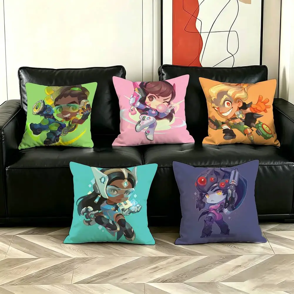 

Pop Game O-Overwatch-S Pillow Case for Sofa Living Room Home office Decor Protective Cover