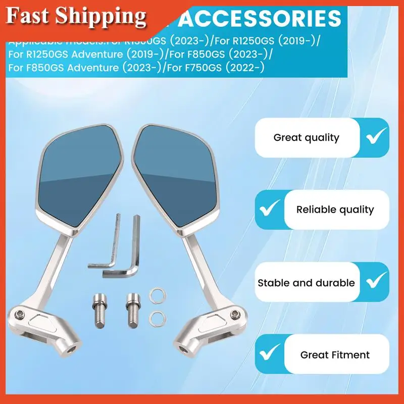 

A90E-Motorcycle Adjustable Rear View Mirror For BMW R1300GS R1250GS Adv F750GS F850GS Adventure Side Mirror