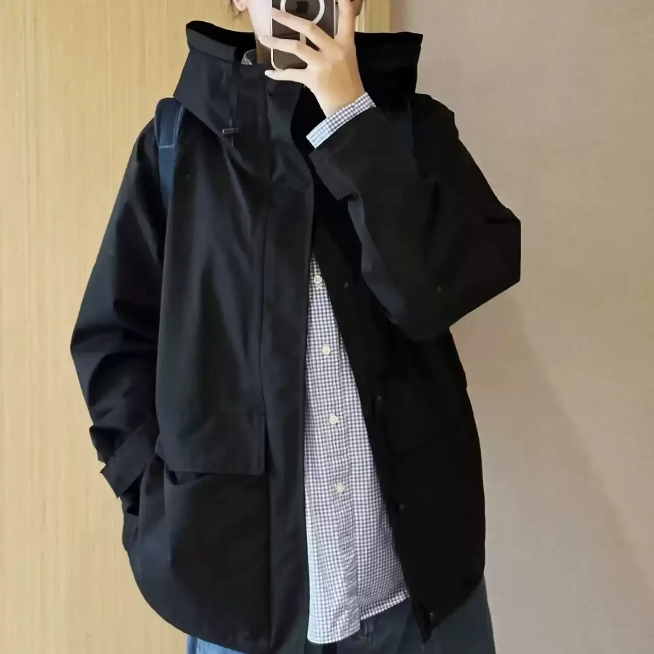 Nanamica windproof and waterproof hooded jacket loose casual jacket Japanese men and women