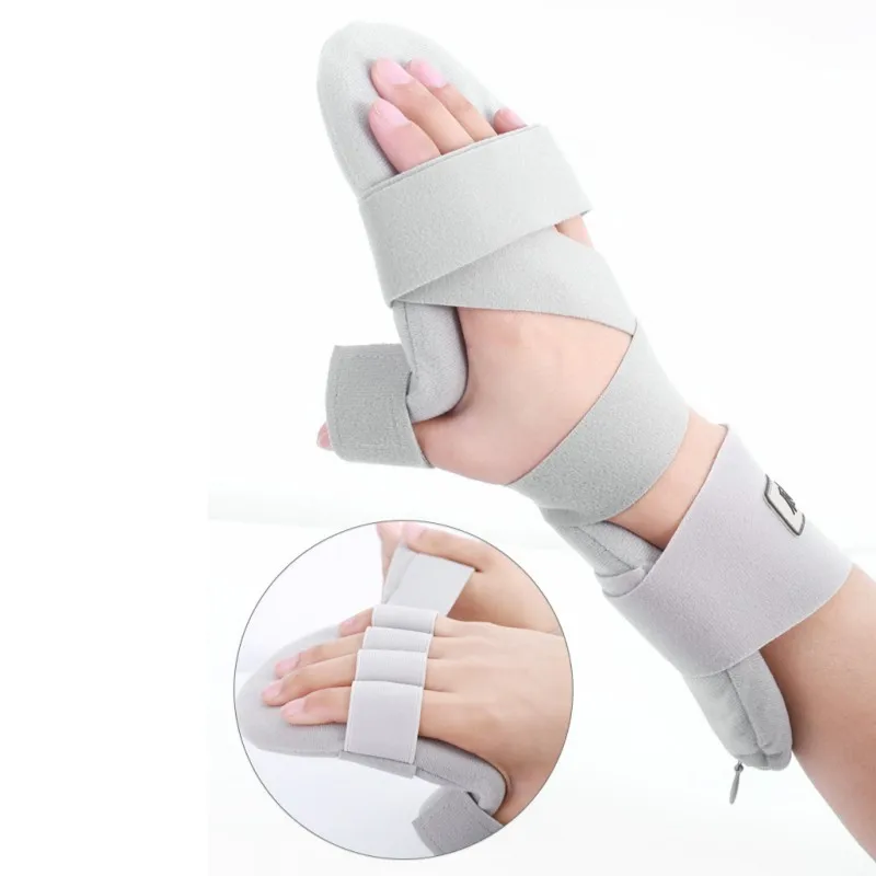 Stroke Hand Brace Support Adjustable Finger Night Hand Splint Support Orthopedic Wrist Rest Arthritis Tendonitis Rehabilitation