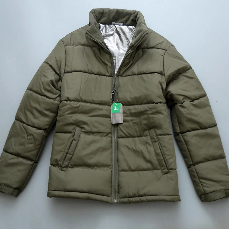 سترة رجالية تكتيكية عاكسة للضوء من القطن، مقاومة للرياح ودافئة، معطف خارجي للتنقل اليومي، سميكة للشتاء بأسلوب عصري للمدينة