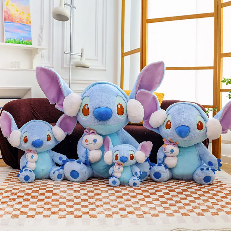 

40/100 см Disney Kawaii Лило и Стич плюшевые игрушки мультфильм милый аниме зимняя кукла Стич мягкий плюшевый подарок для детей на Рождество
