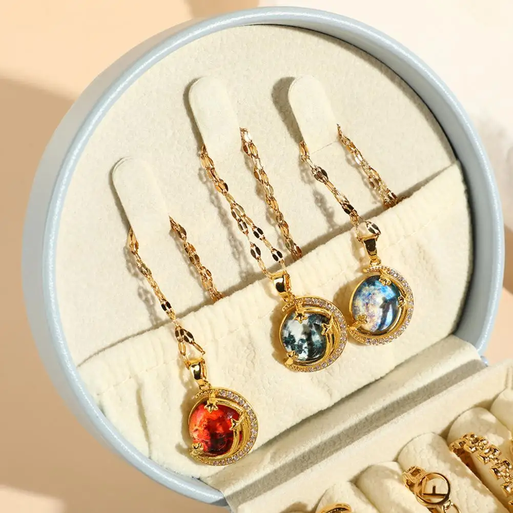 Portable Jewelry Storage Box with Handle Large Capacity Multiple Compartments Travel Jewelry Box Necklaces Rings Organizer