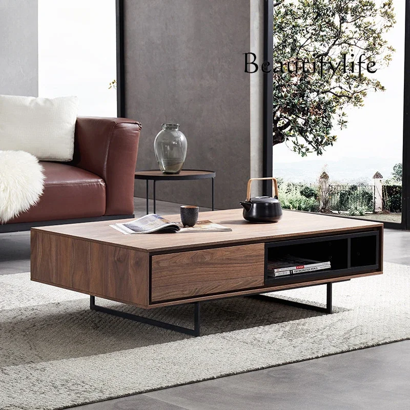 

журнальный столик Simple Modern Coffee Table Combination Nordic Light Luxury Small Apartment Living Room Iron Rectangular Coffee