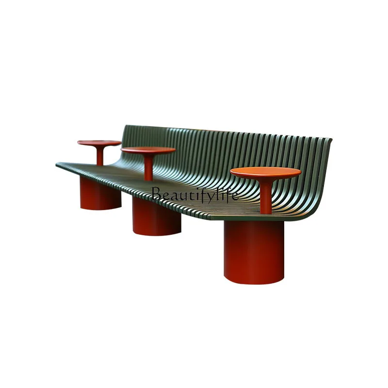 

Cafe milk tea shop indoor leisure seat outdoor balcony creative metal seat double chair