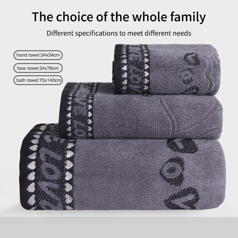 Bamboo Fiber Towels Set Home Bath Towels for Adults Face Towel Thick Absorbent Luxury Bathroom Towels Antibacterial Towel