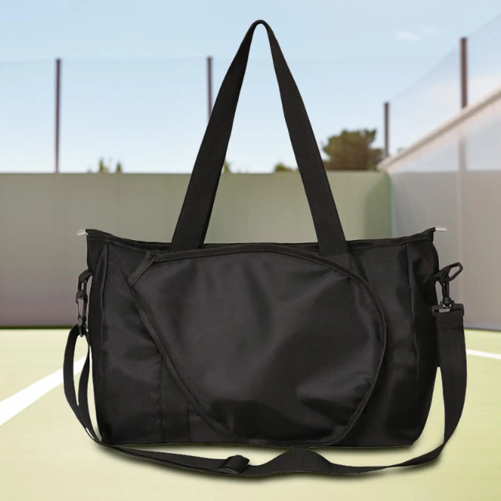 Sports Daily Gym Pouch Badminton Racquet Bag Waterproof Oxford Tote Travel Duffel for Tennis Pickleball Handbag Adults