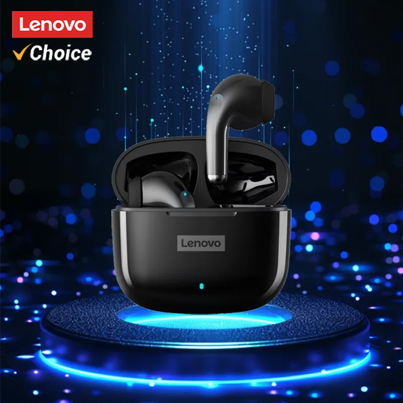 Choice Lenovo LP40 Pro Wireless Bluetooth Earphones Multi-function Tap Control Headset Large Battery Capacity Workout Headphones