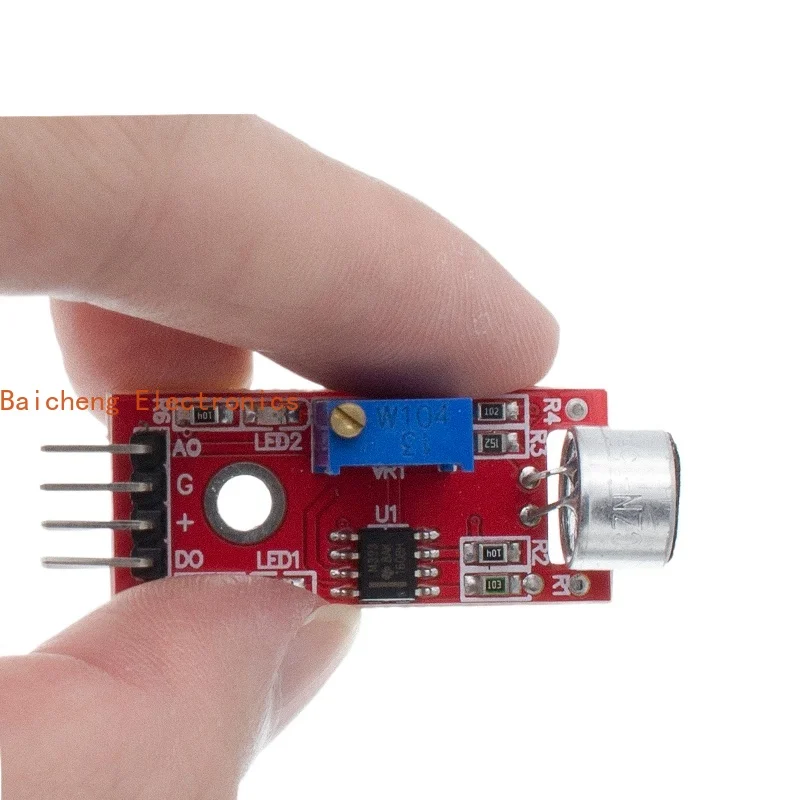 10 قطعة 3pin صوت جهاز استكشاف الصوت وحدة KY-037 حساسية عالية ميكروفون لتقوم بها بنفسك مركبة ذكية ذكية لسيارة روبوت