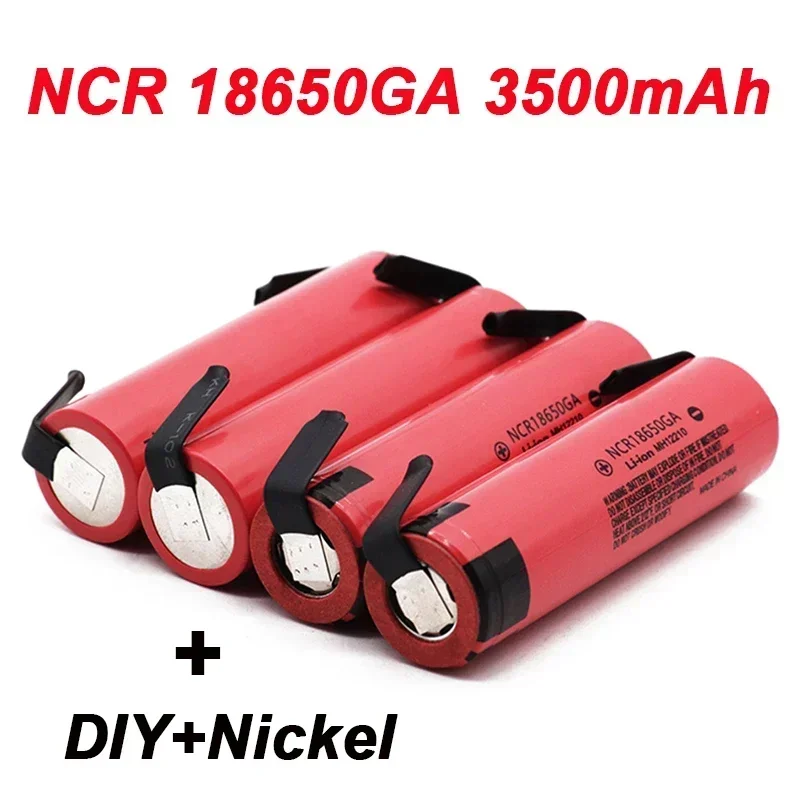 100% original battery 18650 NCR18650GA 3.7V 3500 mAh rechargeable lithium battery flashlight nickel DIY battery