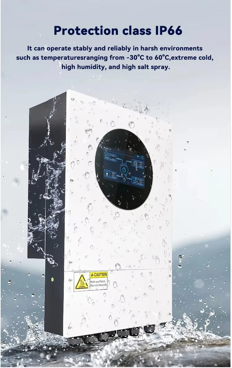 SKE IP66 Hybrid Inverter Stock 6.6KW Parallelable Double  Single AC Output RS485 WiFi Solar Power Supply Pcb