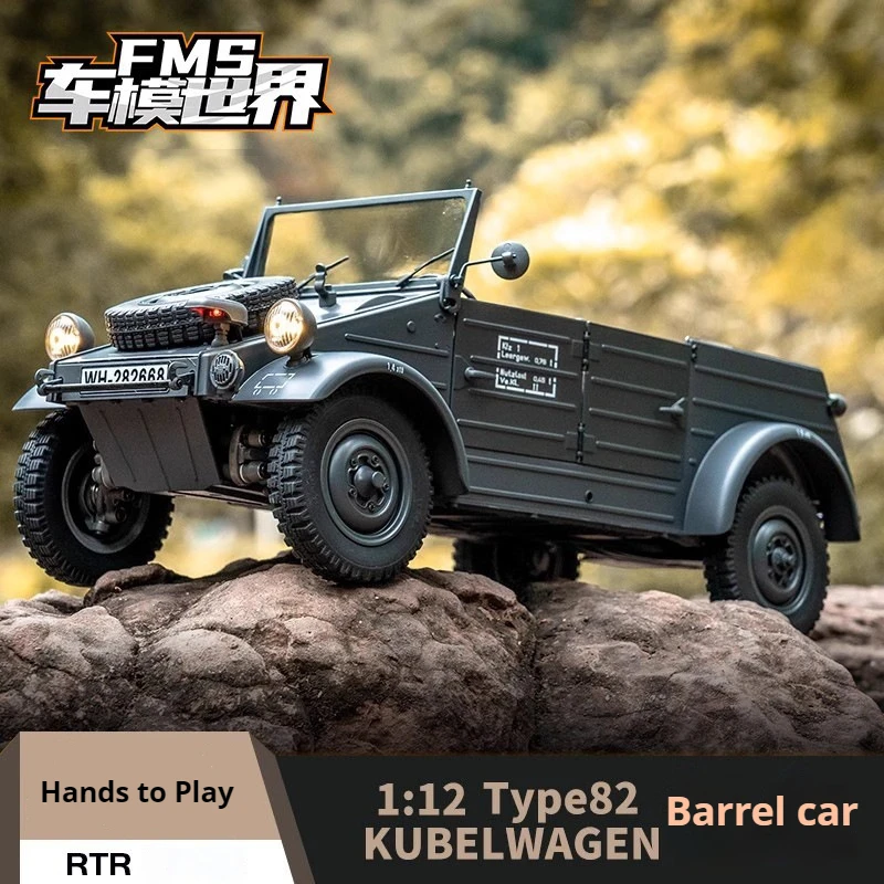 Fms 1:1282 coche de barril profesional Rc coche de Control remoto modelo eléctrico coche de tracción en las cuatro ruedas vehículo de escalada todoterreno juguetes para niños