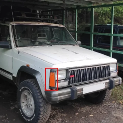 Imagen 2 del producto Accesorios para coche, lámpara de posición lateral izquierda y derecha de esquina delantera, carcasa de luz apta para Jeep Cherokee XJ 1984-1996, carcasa de lámpara de giro