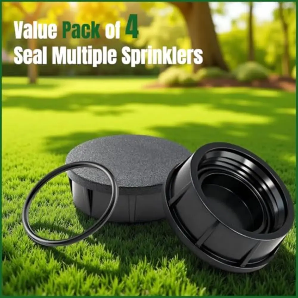4/6PCS UV-Resistant ABS Sprinkler Head Caps Compatible Preventing Blockage Nitrile Rubber O-Ring Irrigation Lid Sprinkler Cap