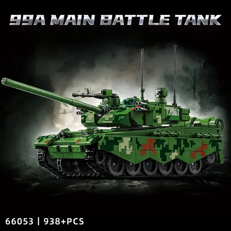 Crawler Type 15 Light Tank Boys' Toy Puzzle Assembly Building Blocks Armored Vehicle Children's Model