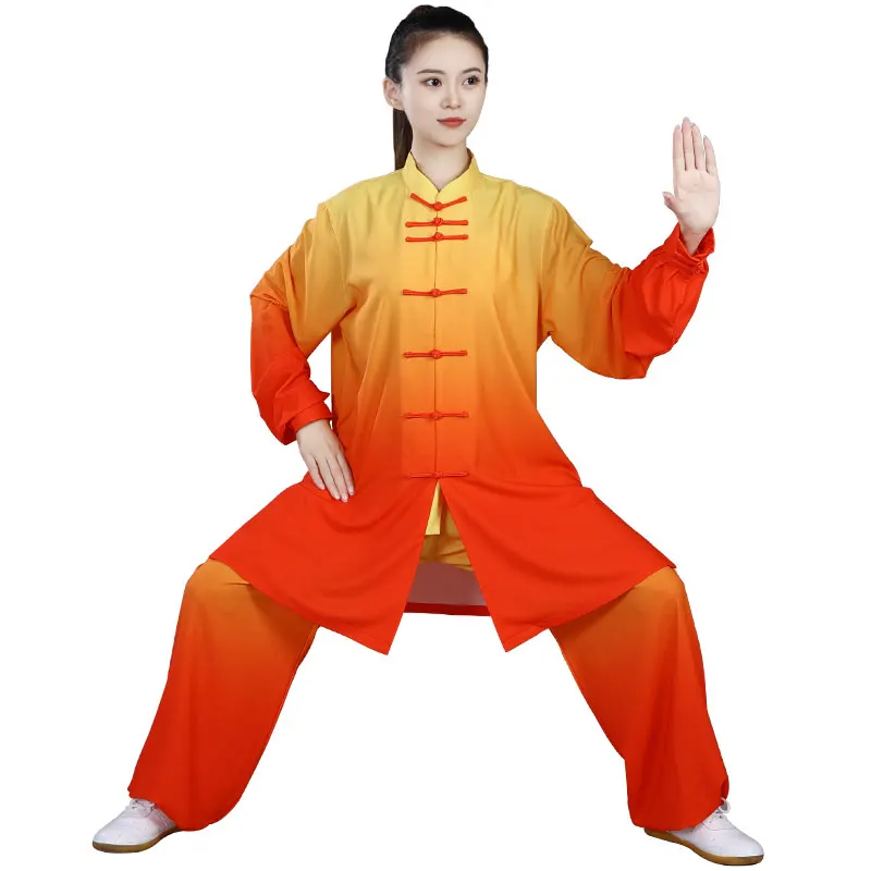 High Quality Tai Chi Uniform Taiji Kung Fu Uniforms Chinese Traditional Clothing Shaolin Wushu Morning Exercise Costumes V3057