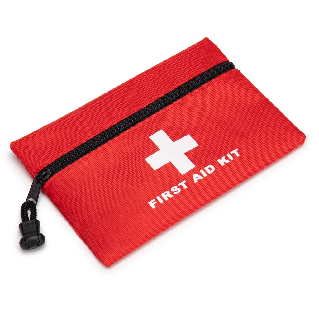 Red Emergency Bag First Aid Bag Small Empty Travel Rescue Bag Pouch First Responder for Car Home Office Kitchen Sport Outdoor