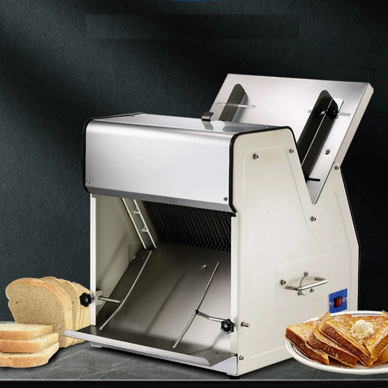 

Commercial Bread Toast Cutter Slicer Automatic Bread Cutting Maker Multifunctional Ham Slicing Machine