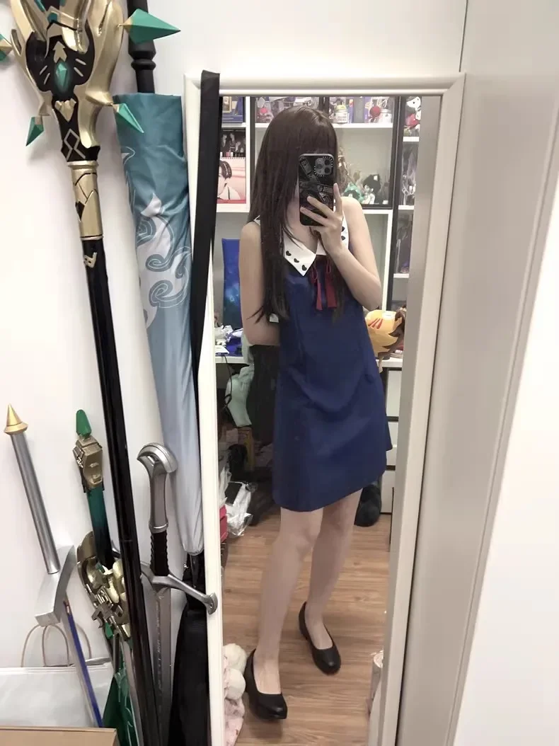 Disfraz de Cosplay de Rika Orimoto 2026, Anime Jujutsu Kaisen, Reina Maldita, Vestido sin Mangas, Sexy y Kawaii para Mujer