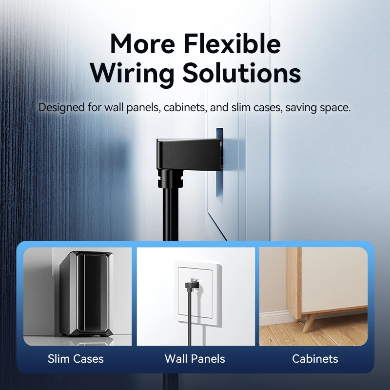 Vention كابل إيثرنت Cat6 UTP 90 درجة أسفل الزاوية اليمنى التصحيح الحبل لأجهزة الكمبيوتر المحمول راوتر صندوق التلفزيون طابعة USB HUB RJ45 الإنترنت