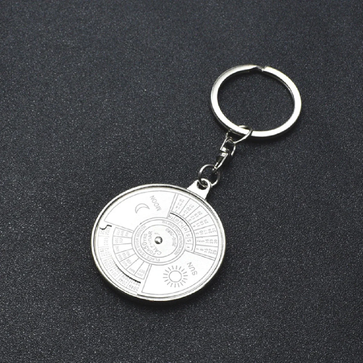 1pcs Metal Key Chain Pendant for Chinese and English Calendar