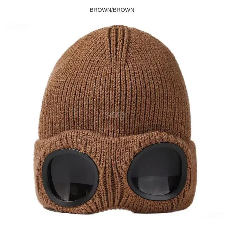 Glasses Cold Protection From Cold Soft Wool Thermal Equipment Hat Soft To The Touch Fashionable Knitted Hat Plush Hat