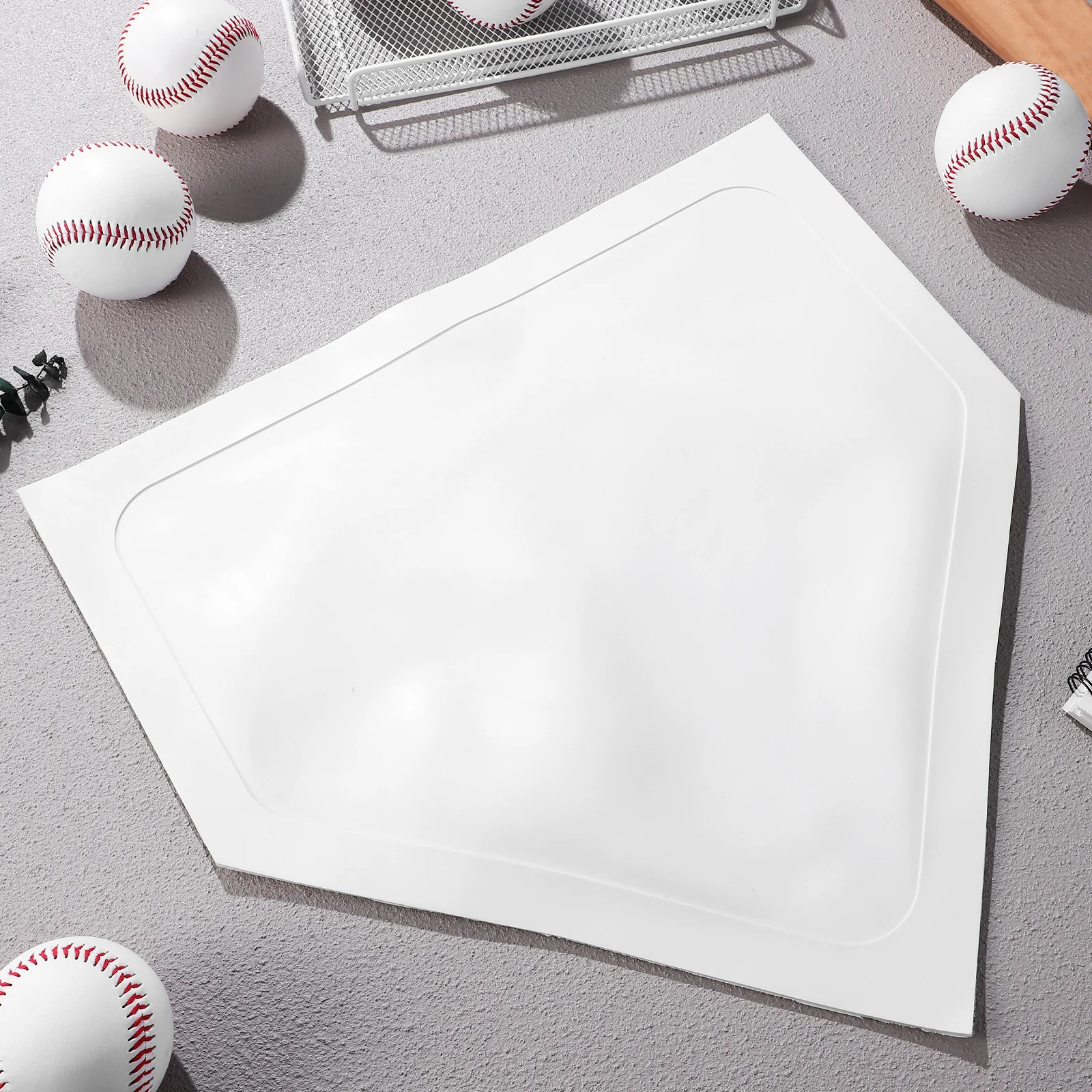 

2pcs Baseball Home Plates Durable Training Bases High-Density Tpe Slip-Resistant Lightweight Portablesoftball Home Plate Pitcher