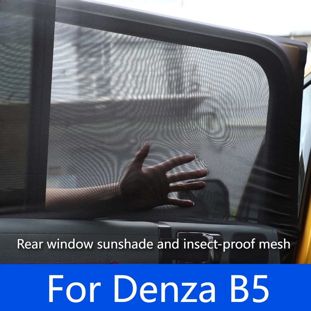 Fit For Denza B5 Rear Window Mosquito Net Sunshade Privacy Curtain Camping Interior Modification Parts