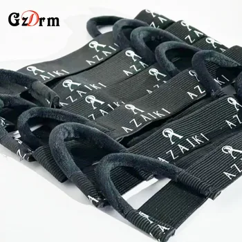 Banda elástica con logotipo de 20 piezas para bordes de peluca, banda para peluca envolvente, banda de fusión de encaje para bordes, borde de pelo de bebé, bandas ajustables para derretir peluca