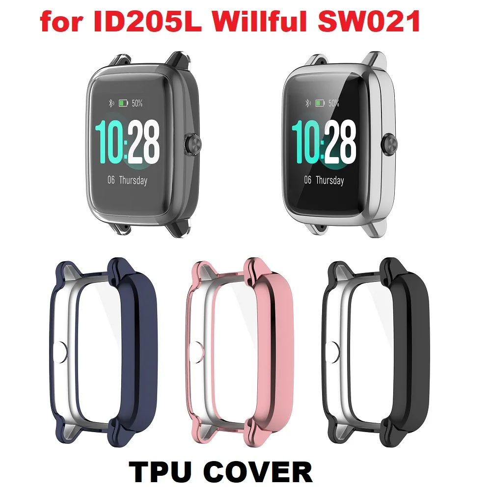 30PCS Protective Case for ID205L Willful SW021 Smartwatch Soft TPU Full Cover Screen Protector Cover