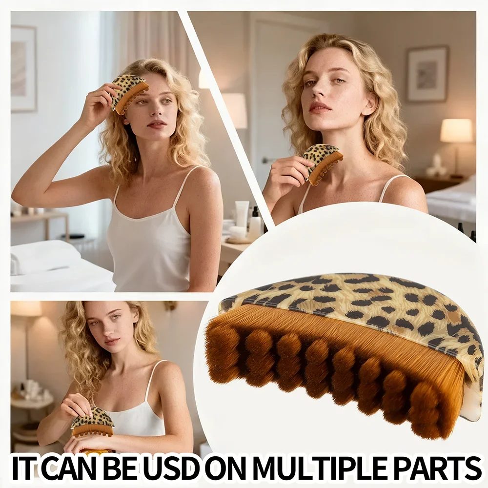 New Lymphatic Contour Face Brush with Skin Scraping Guasha Face Massager Drainage Facial Lifting Massage Gouache Scraping Brush
