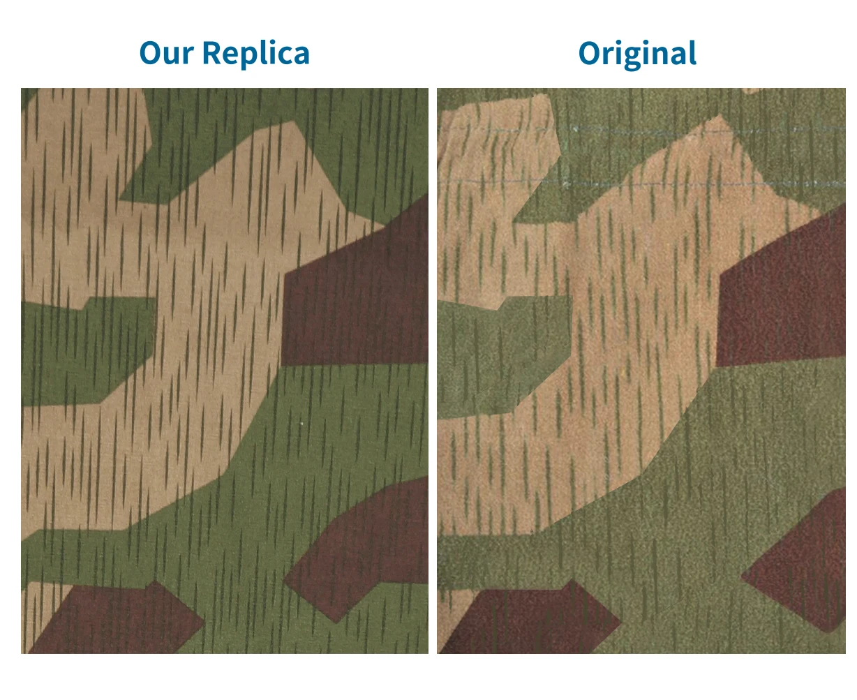 Tunique allemande de champ M44 de camouflage de couleur réversible, 42 pièces de la seconde guerre mondiale, GUCA-038