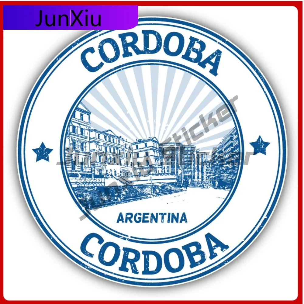 

Cordoba City Argentina Creative Sticker Stamp Car Decal Bumper Stickers Cool Style Truck Use For Lapto Automotive Decor Sun P
